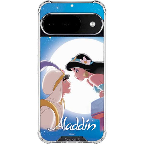 Disney Aladdin and Princess Jasmine Kiss Google Pixel 10 Clear Case